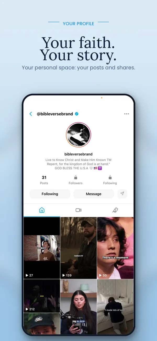 Screenshot #1 pour theWell Christian Social Media
