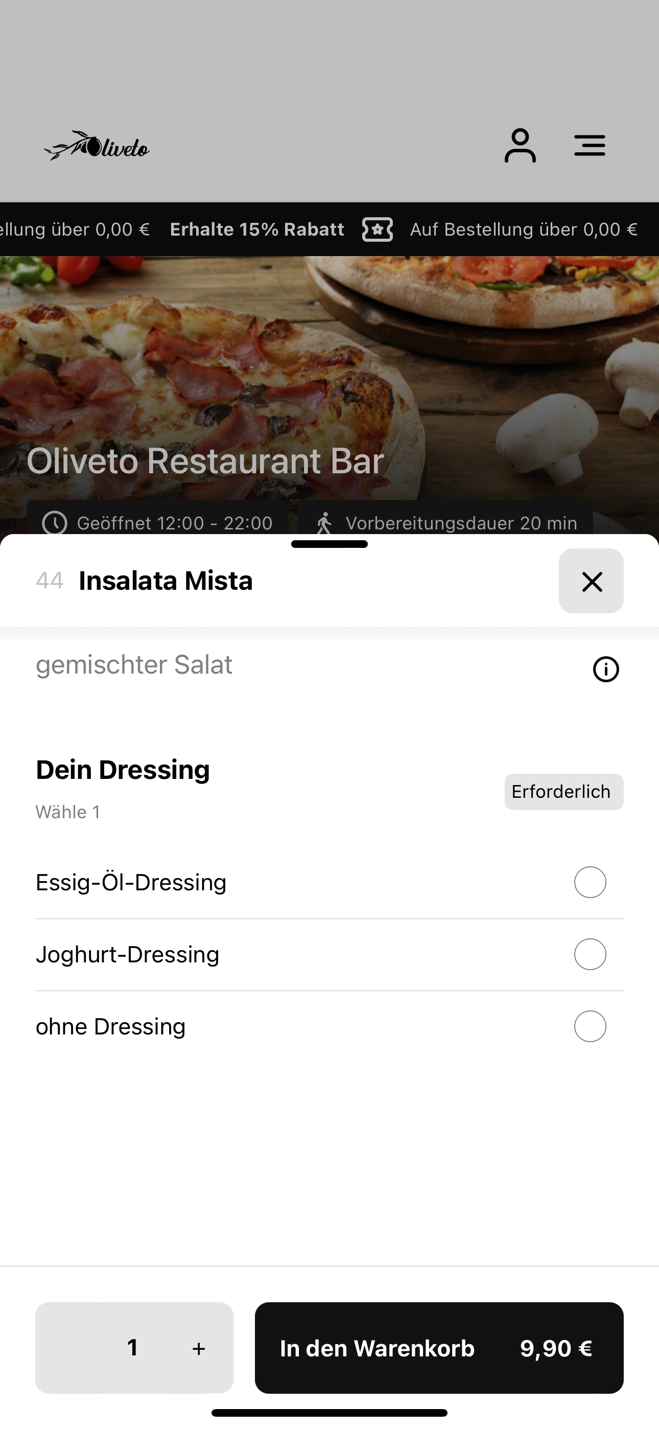 Oliveto Restaurant Bar