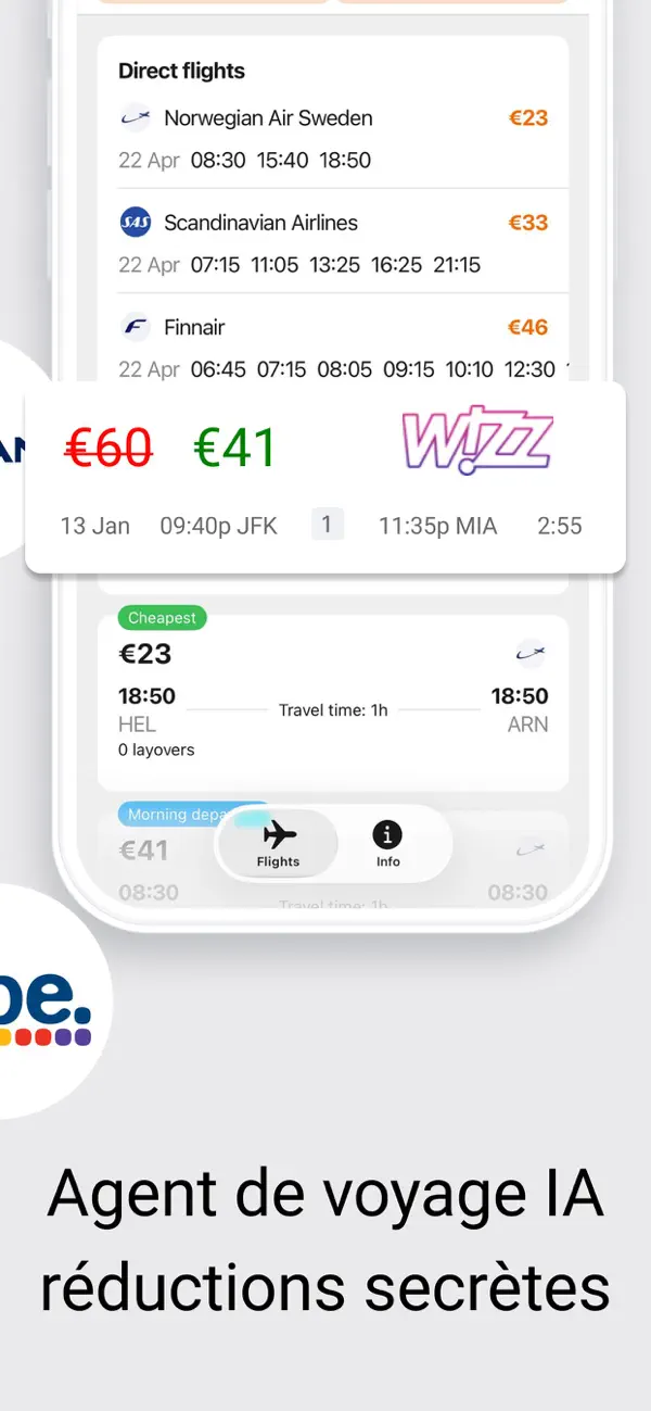 Screenshot #2 pour Vols pas chers&billets d'avion