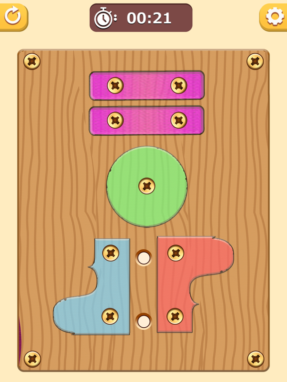 木材 ナット ボルト ネジ パズルのおすすめ画像7