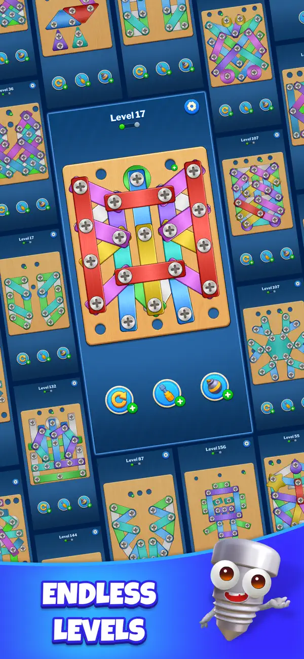#5. Screw Sort: Nuts Bolts Puzzle (iOS) By: Guru Smart Holding Limited