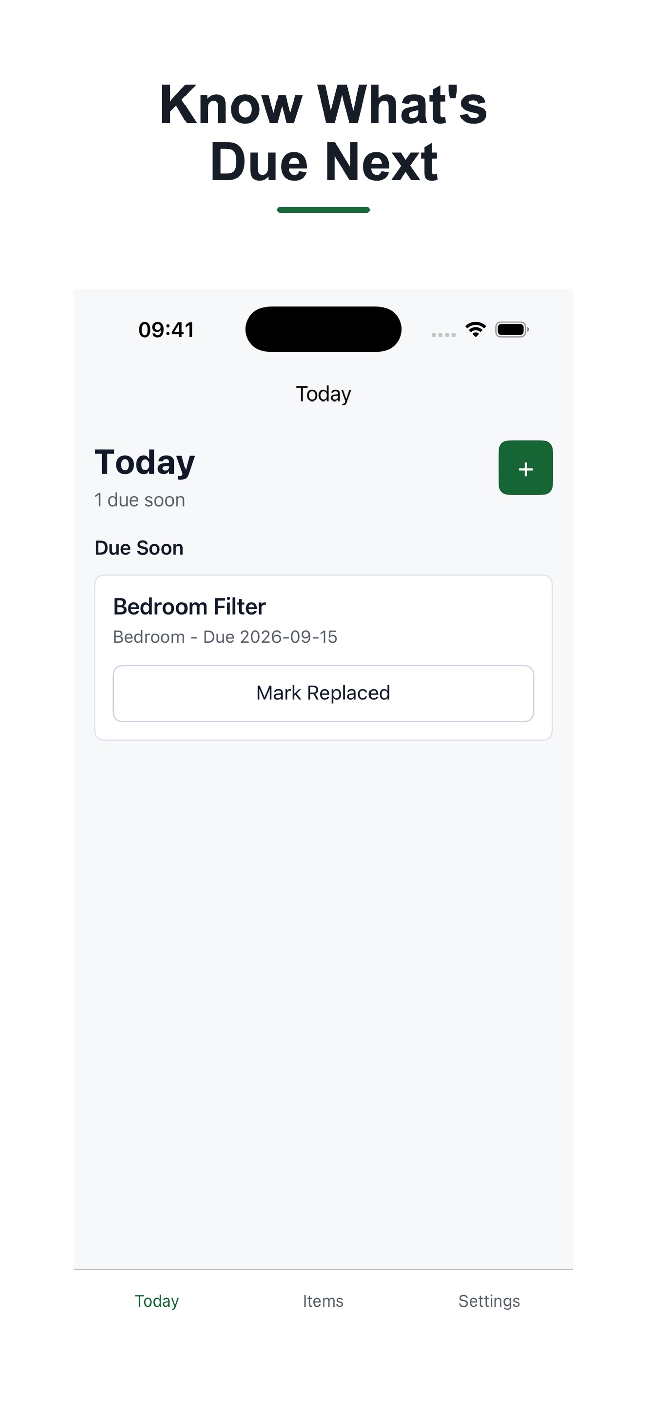 Screenshot 1 of Home Filter Reminder