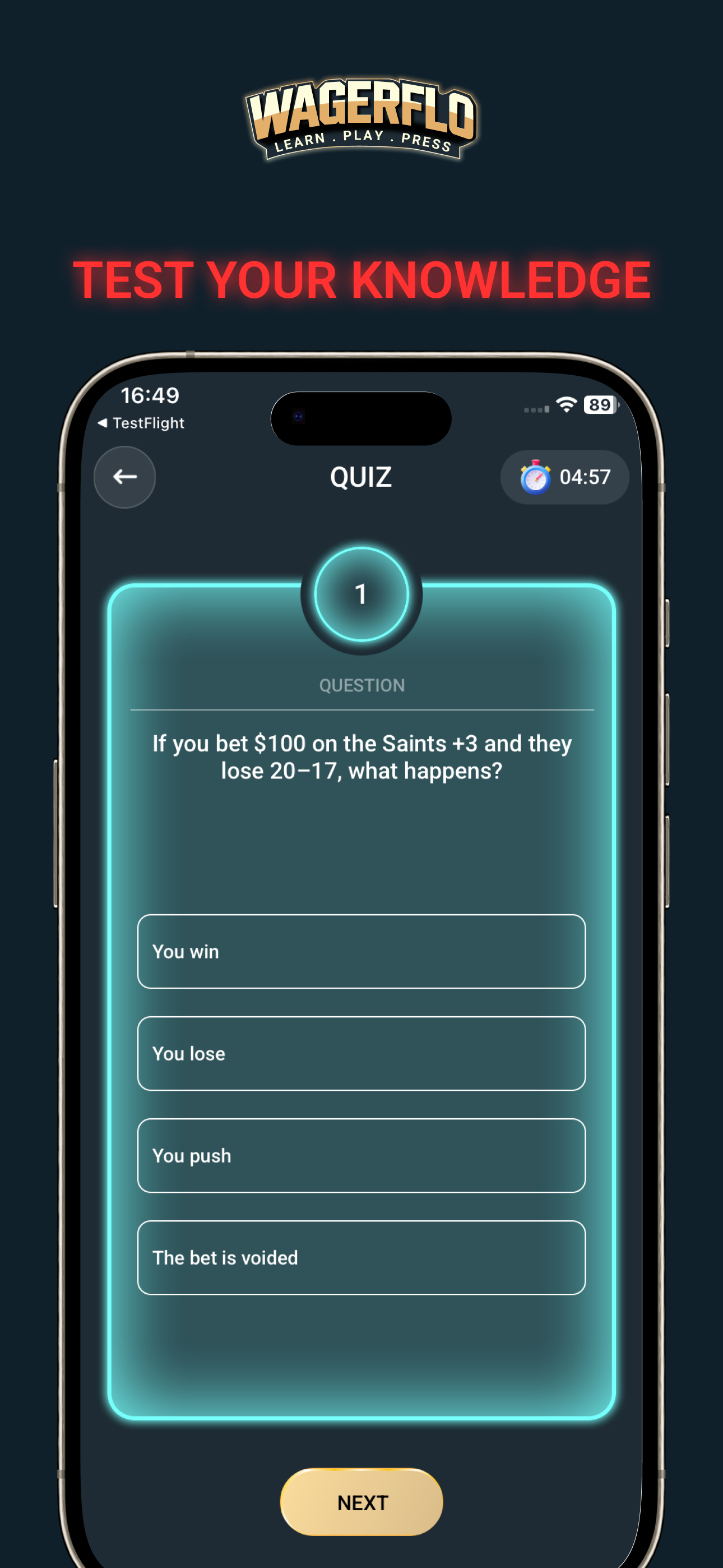 Wagerflo - Learning App