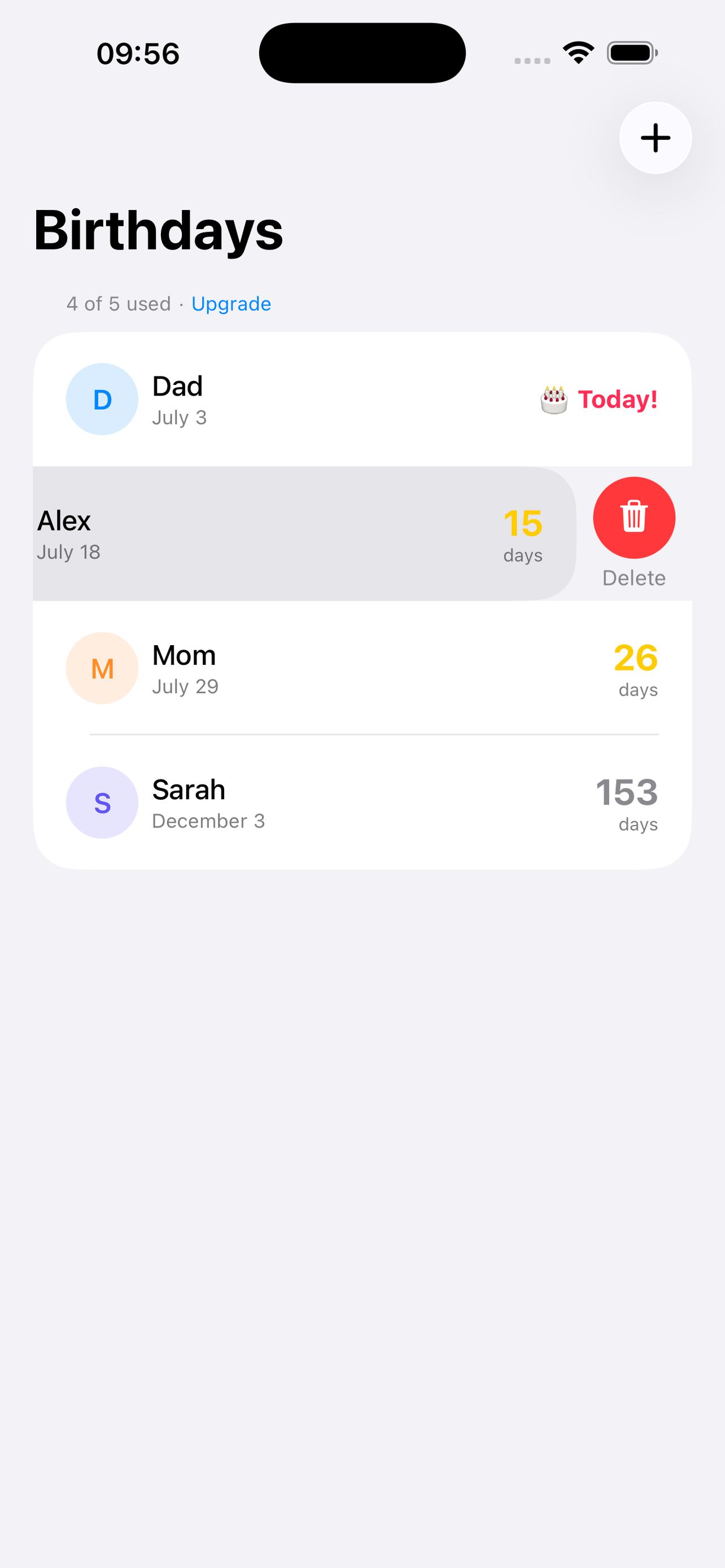 Private Birthday Widget screenshot 4