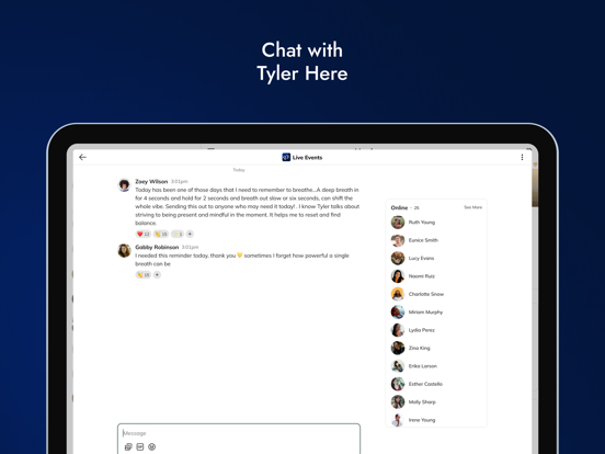 Tyler Henry Experience iPad screenshot 4 - Entertainment app