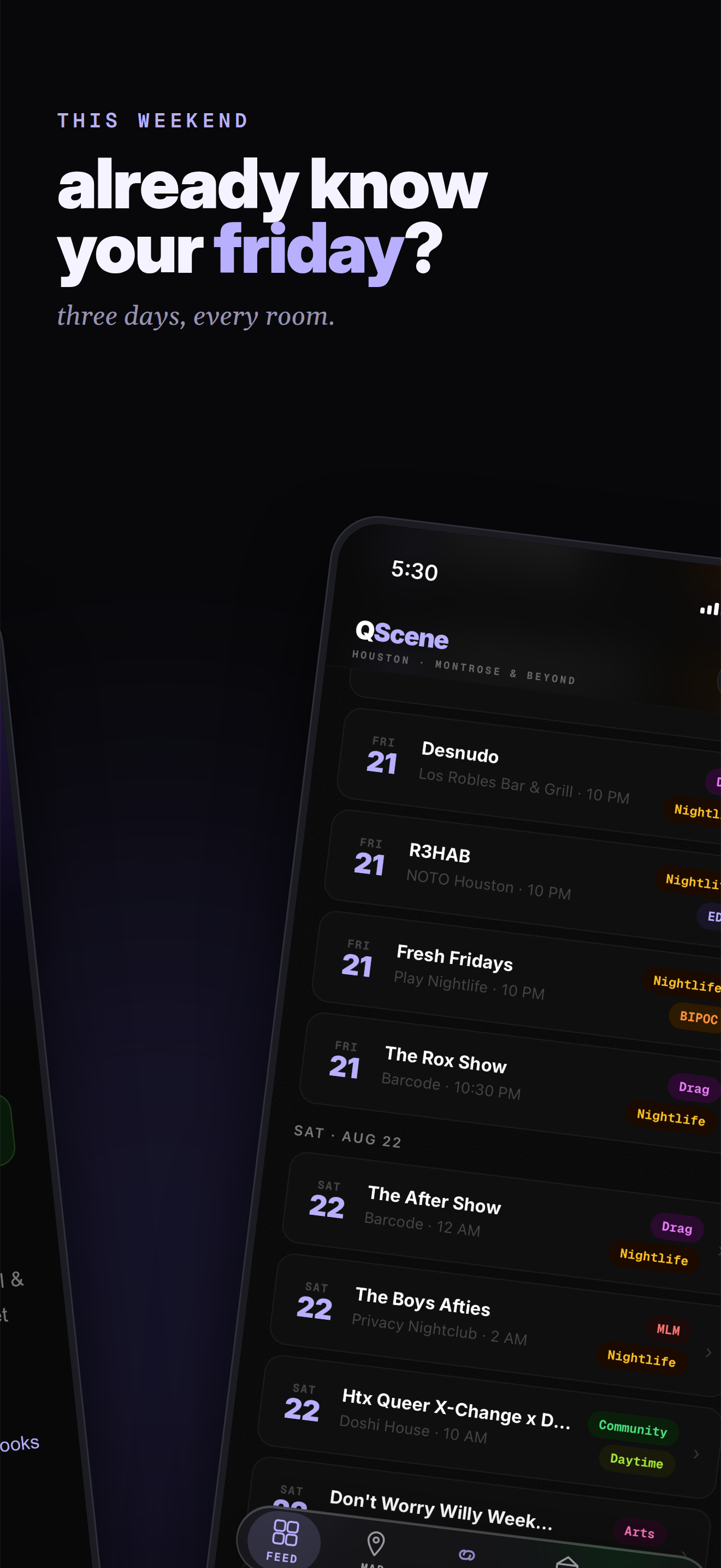 QScene: the queer agenda. screenshot 4