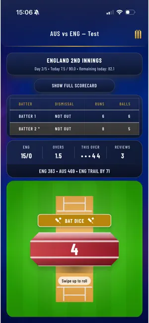Howzat! Dice Cricket! screenshot 1