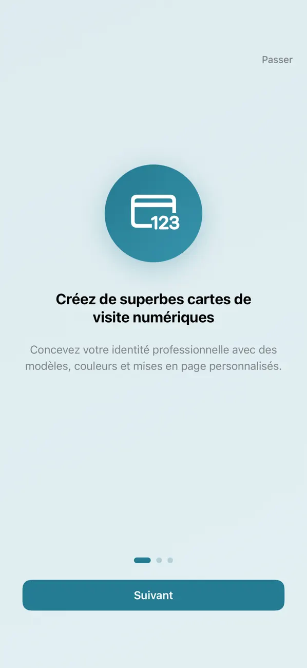 Screenshot #1 pour eCardify Carte de Visite