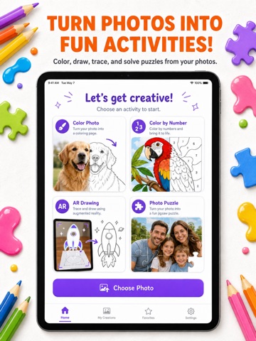 ColorNow: Photo Activities iPad screenshot