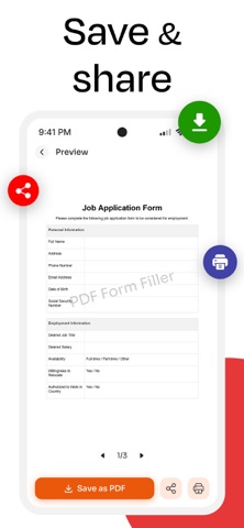 PDF Filler: Edit & Sign iPhone screenshot
