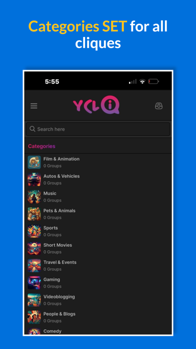 yCliq screenshot