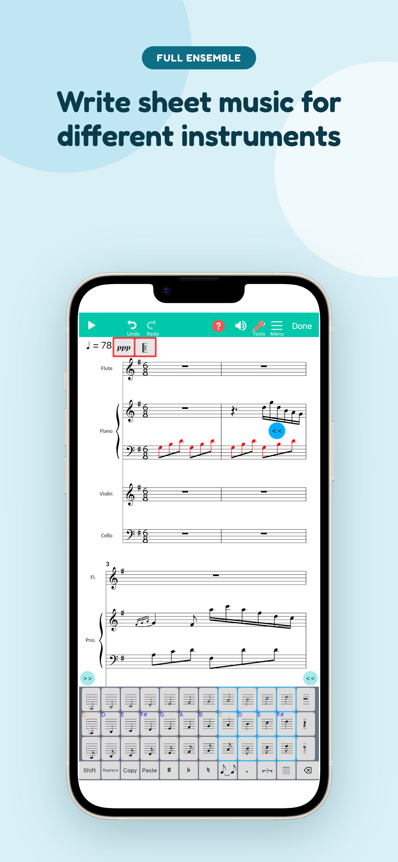 Score Creator: compose music screenshot 4