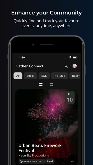 Gather: Discover Campus Events Screenshot