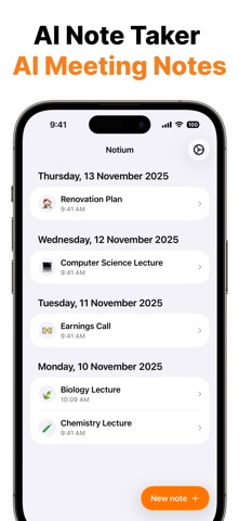 AI Note Taker: Notium Screenshot 1 of 5