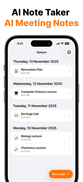 AI Note Taker: Notium Screenshot 1 of 5