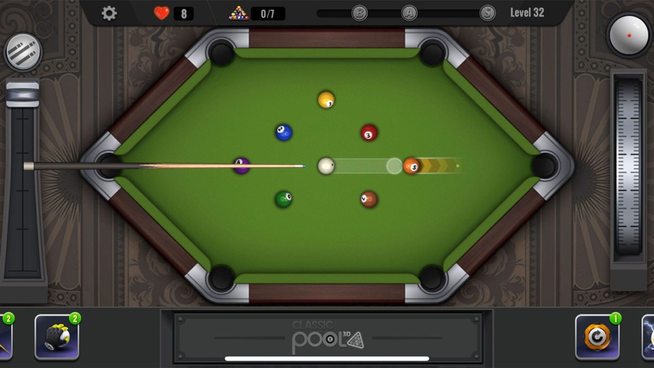 #6. Classic Pool 3D: 8 Ball (iOS) By: IVYMOBI LIMITED