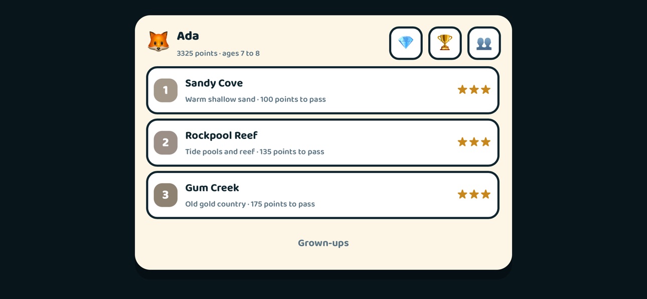 Screenshot 1 of Gem Hunt: Maths & Spelling