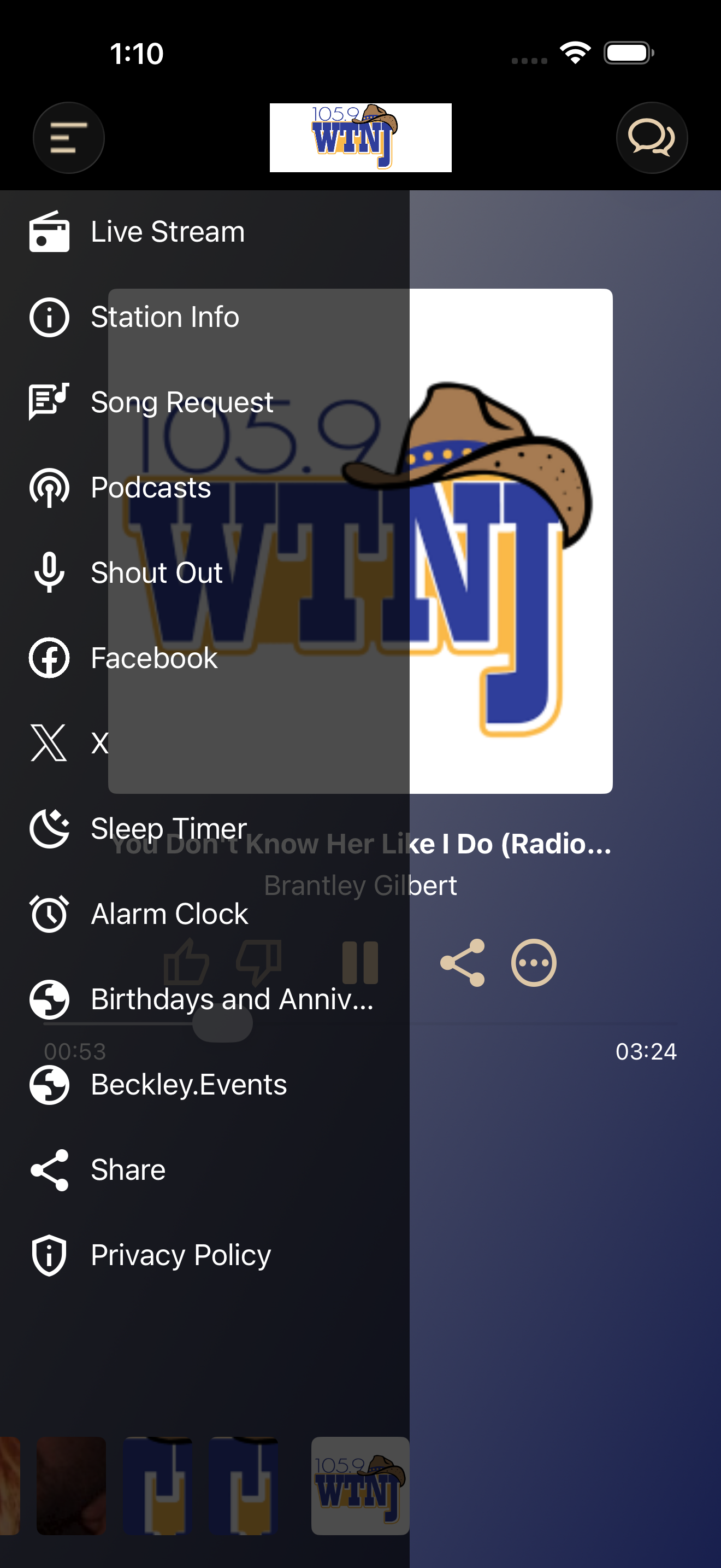105.9 WTNJ screenshot 2