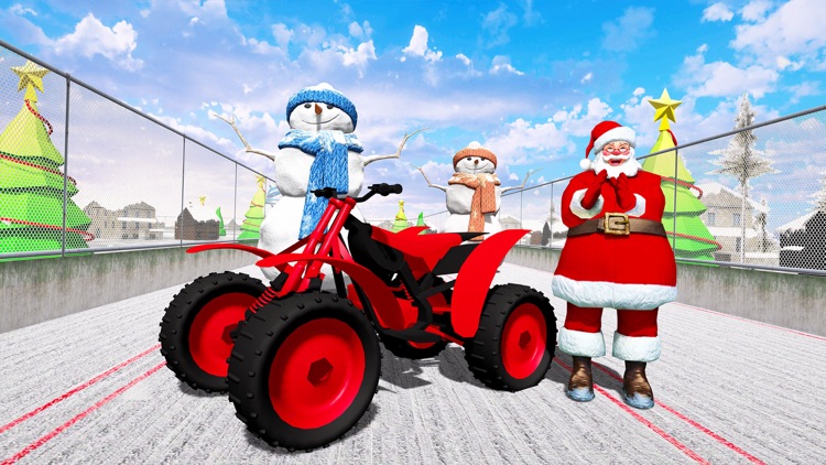 Santa Quad Bike Racing Game screenshot-3
