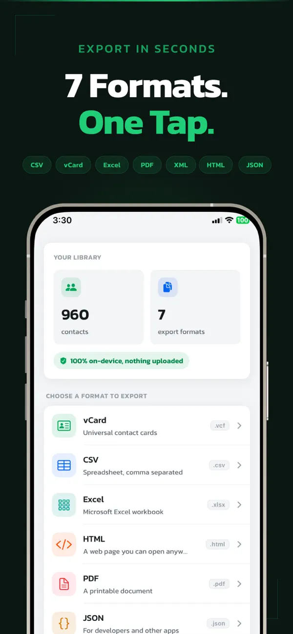 #1. Contacts to Any Format (iOS) 作者: Varsha Jadhav