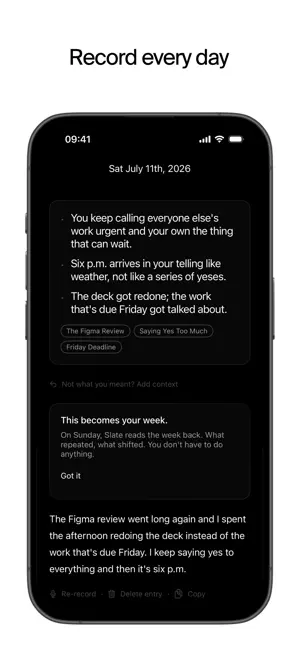 Slate - Private Journal iPhone screenshot 3