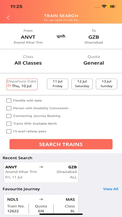 Screenshot 5 di 6 di IRCTC Rail Connect