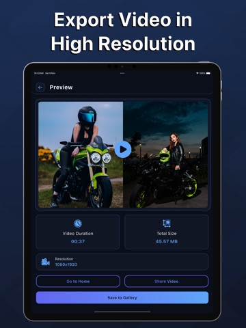 Video Merge-Video Joiner iPad screenshot