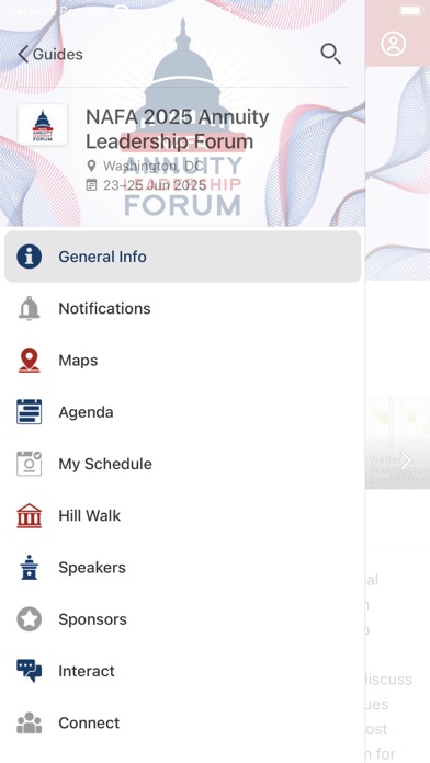 NAFA Events Screenshot