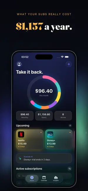 Subside: Subscription Manager screenshot 1