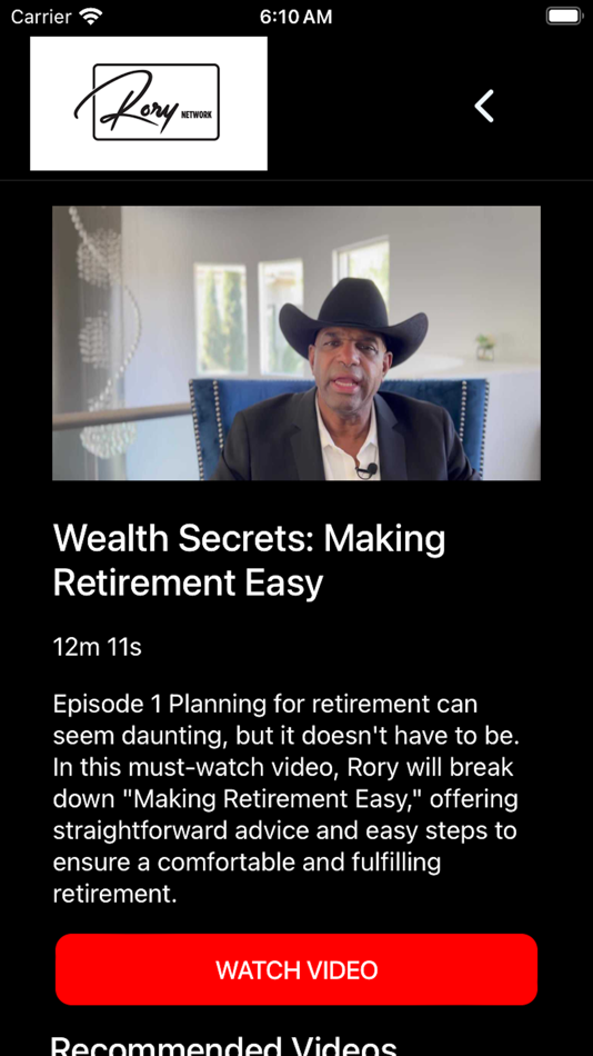 #3. Rory's Network (iOS) 由: TvStartup Inc.