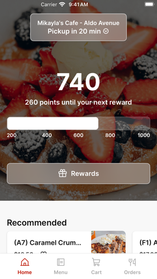Mikayla's Cafe To Go iPhone screenshot 1 - Food & Drink app