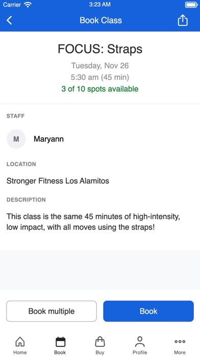 Stronger Fitness Studio Screenshot