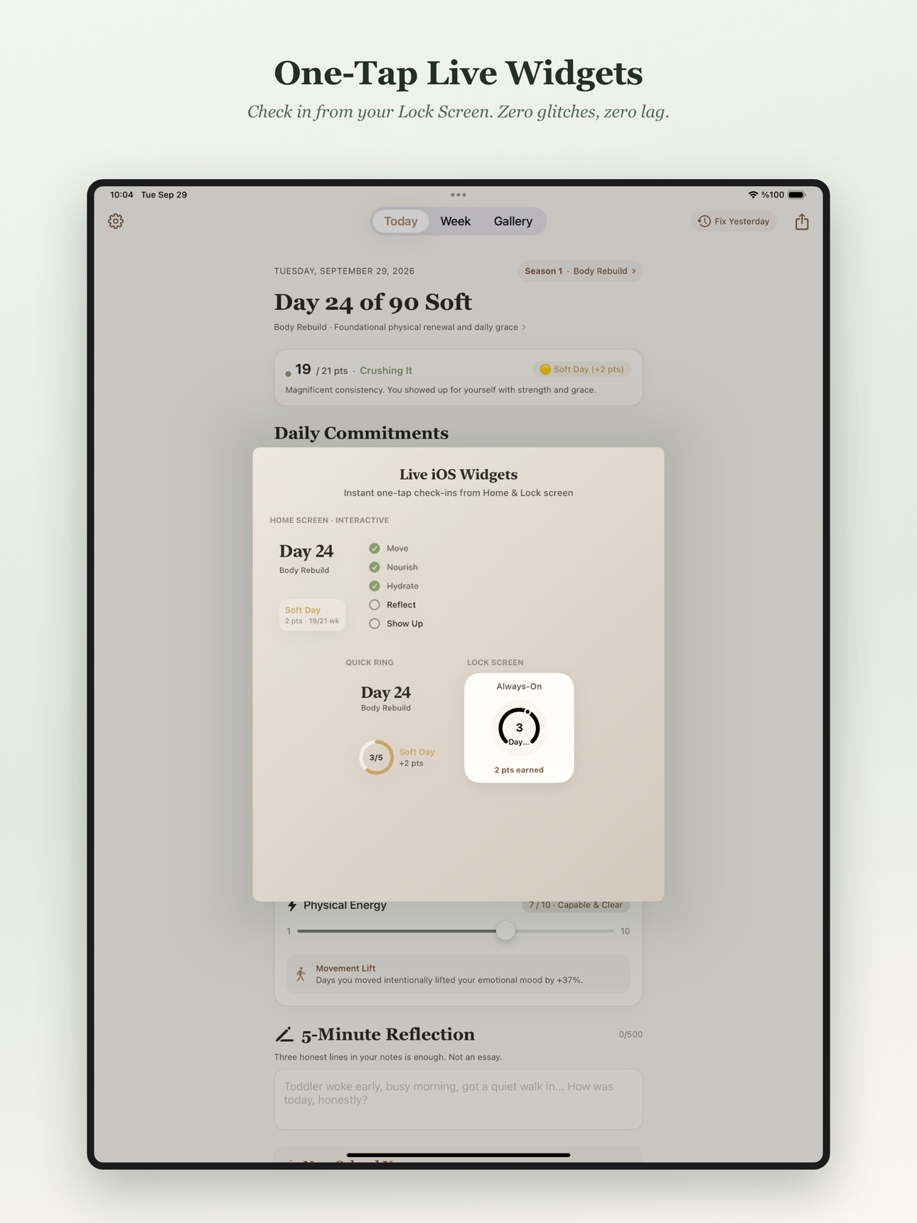 Screenshot 10 of 90 Soft: Gentle Habit Tracker
