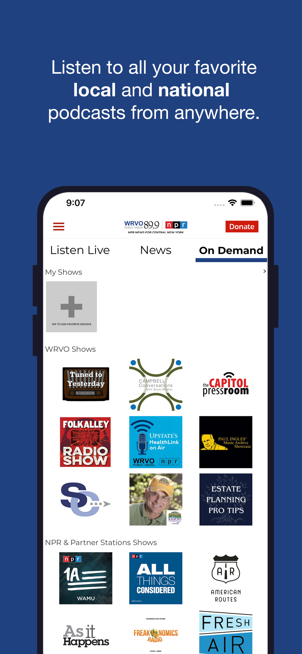 WRVO Public Radio App