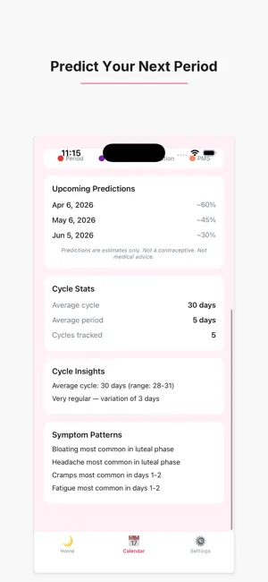 Period Tracker - Cycle Log screenshot 4