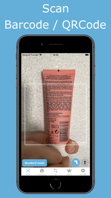 Inventory with barcode Screenshot