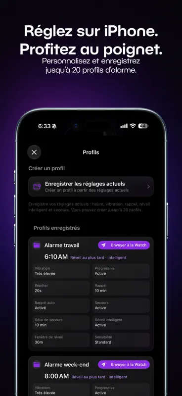 FlexiAlarm: Réveil Apple Watch screenshot 6 of 6
