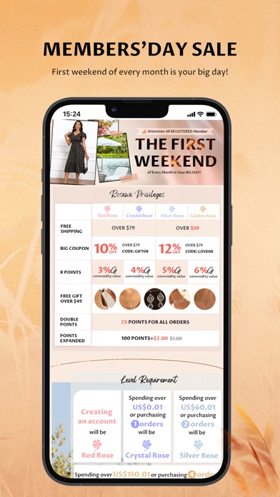 Rosewe-Online Shopping Screenshot
