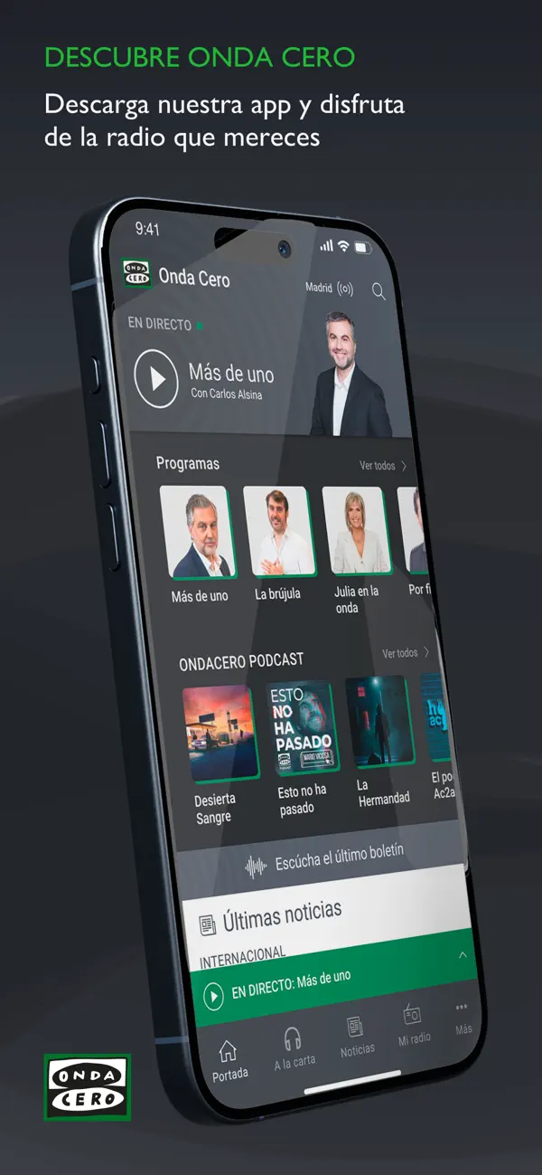 Screenshot #1 pour Onda Cero: Radio FM y Podcast