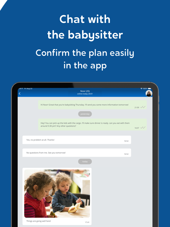 Charly Cares | Babysitting App iPad screenshot 5 - Utilities app