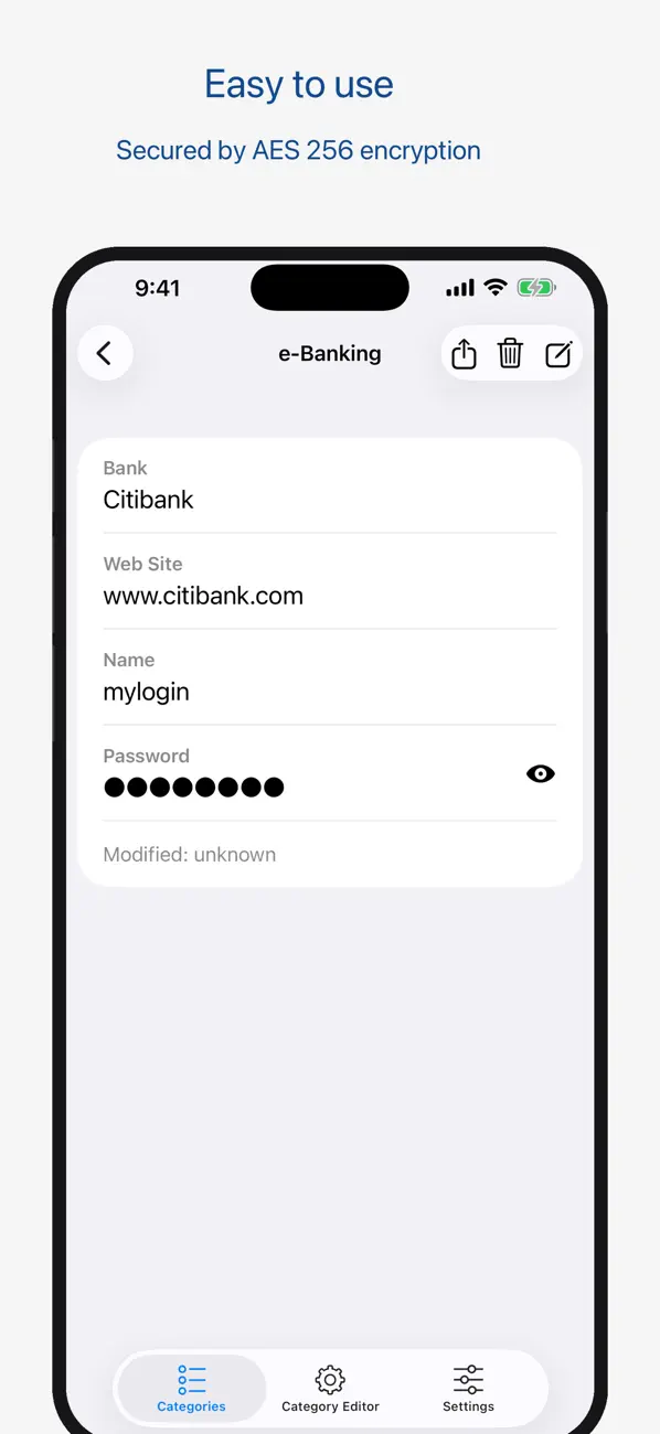 Screenshot #3 pour aWallet Cloud Password Manager