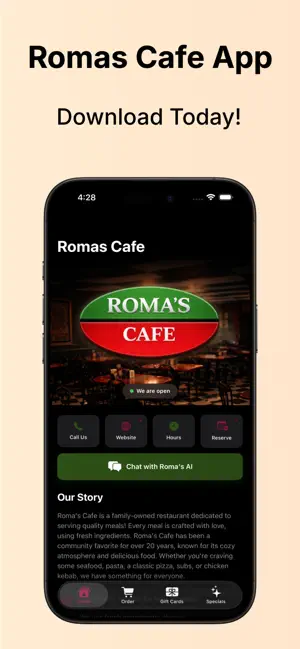 Romas Cafe screenshot 1