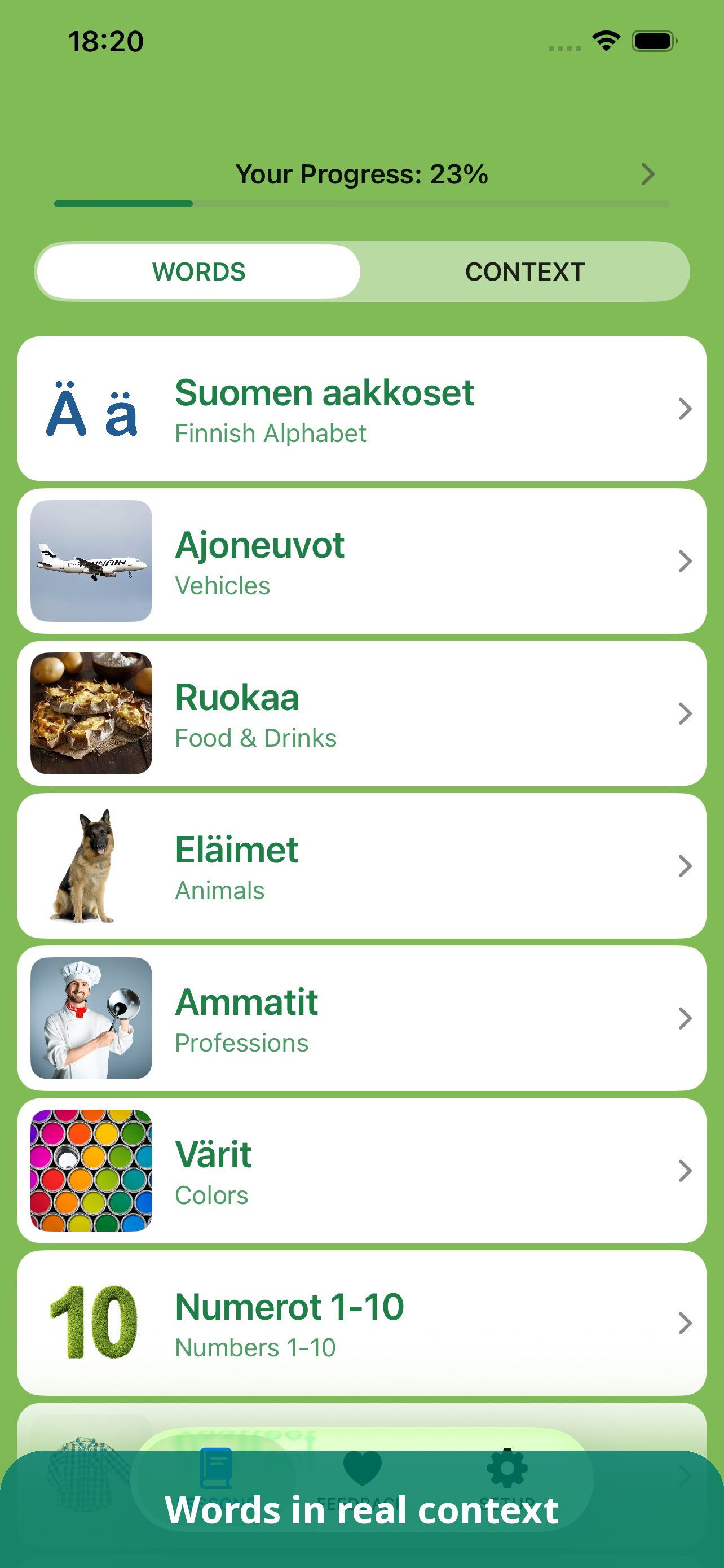 Wordful Finnish screenshot 2