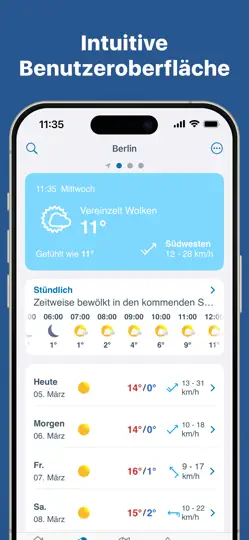 Screenshot von Wetter 14 Tage - Meteored auf dem iPhone 1