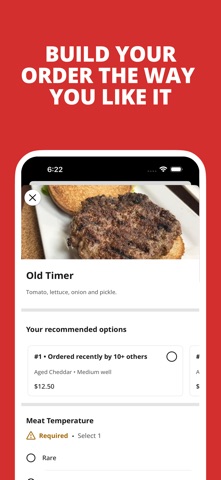 5 Star Burgers App iPhone screenshot