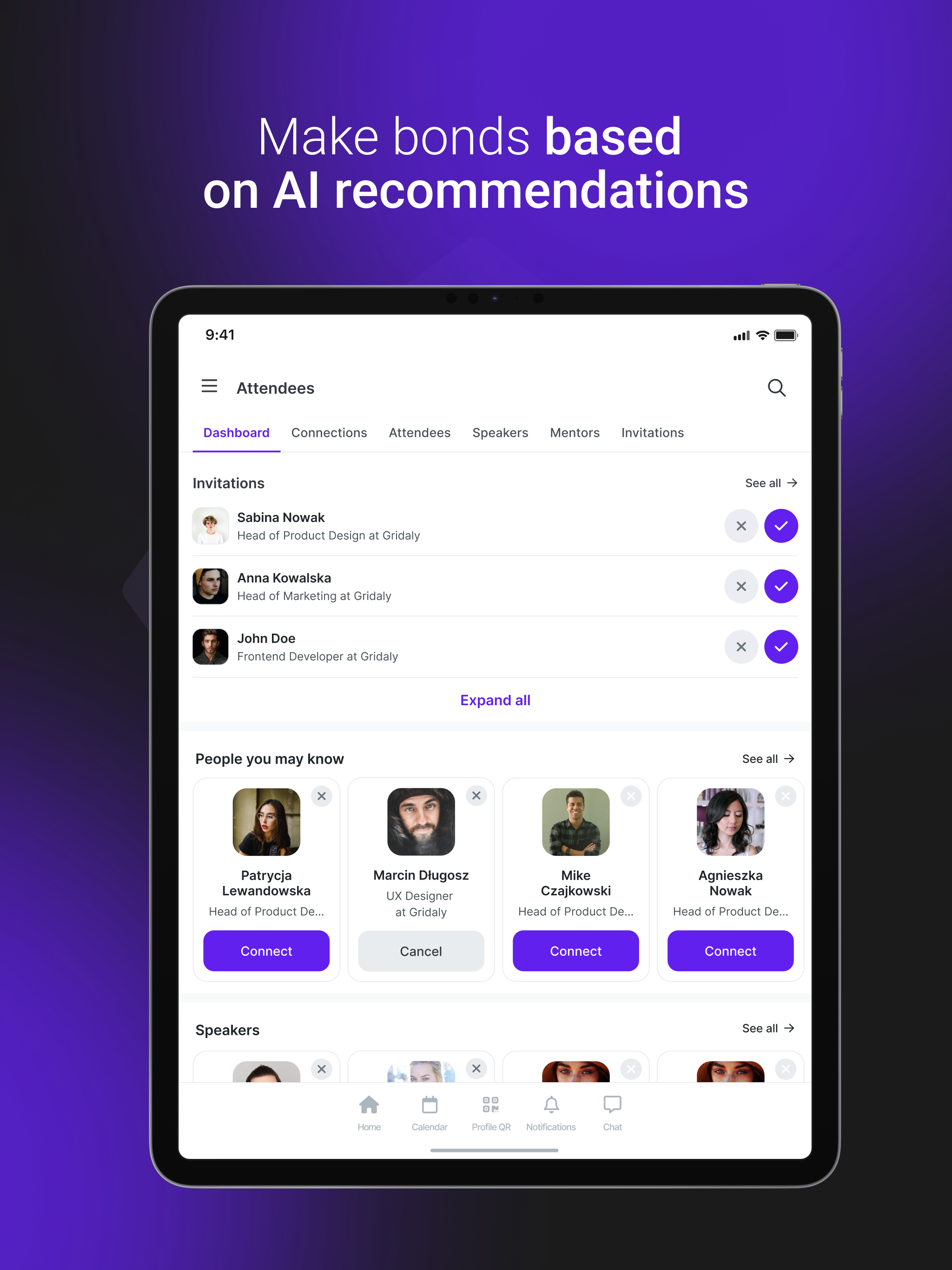 Gridaly: Event app