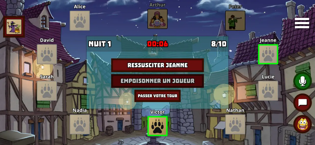 Screenshot #1 pour Loups-Garous en ligne