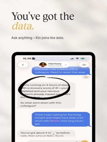 Kin: AI Advisors & Journal iPad screenshot