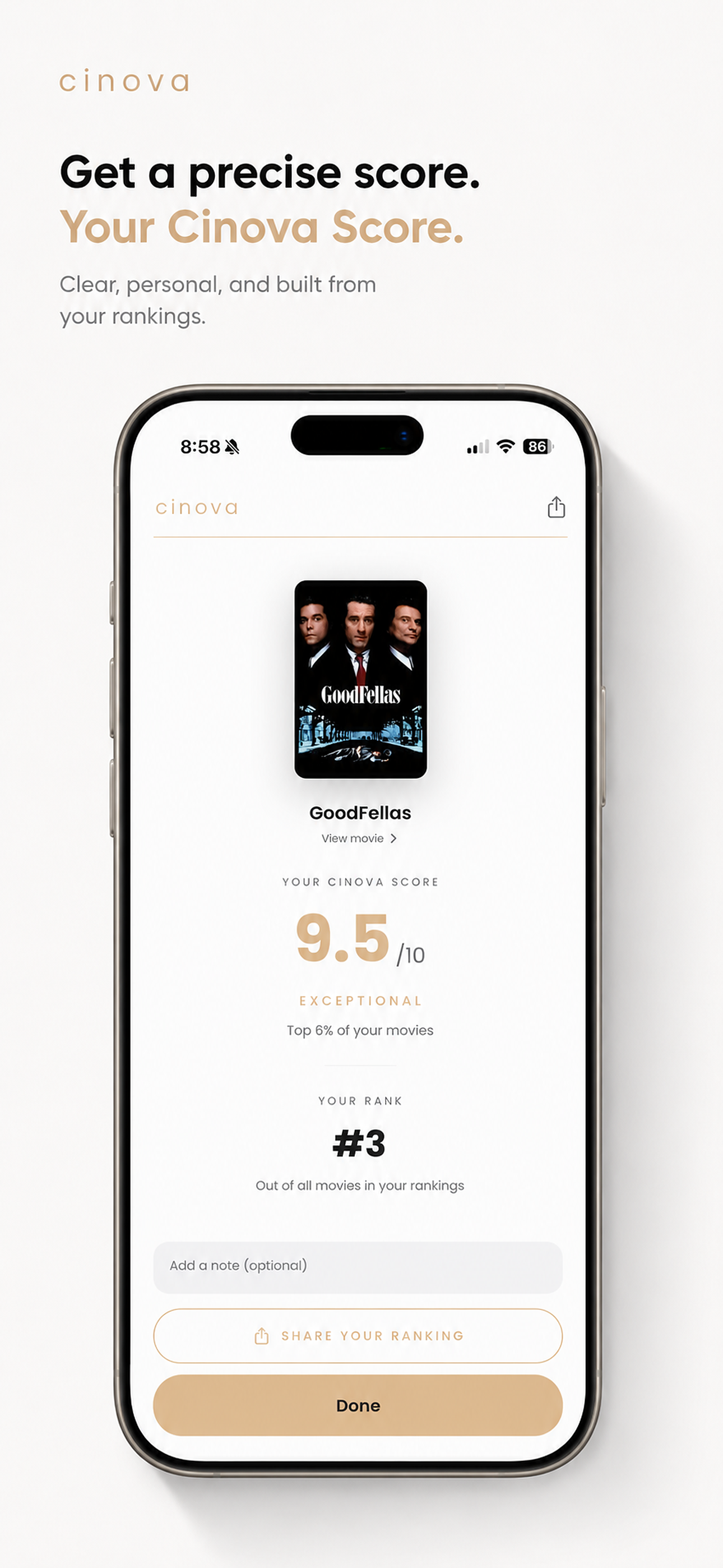 Cinova – Rank & Discover screenshot 3