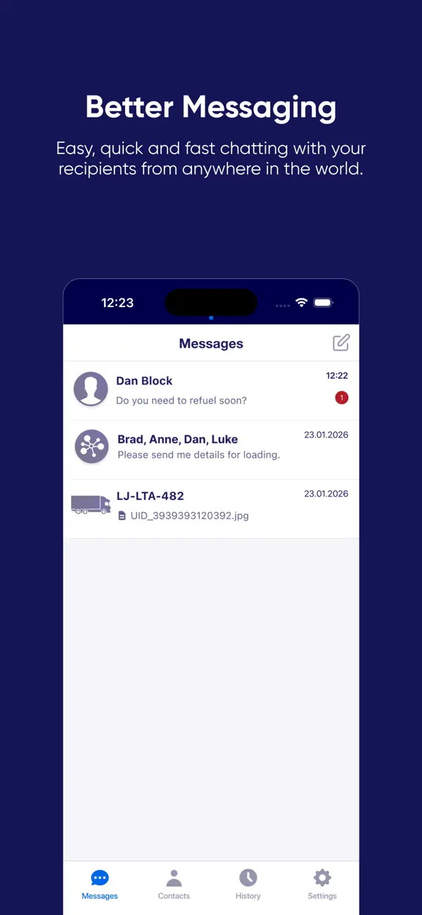 Screenshot #2 pour FleetChat (by EUROWAG)